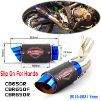 Exhaust Slip On For Honda CB650F CB650R CBR650R 2019-2021 Exhaust Muffler Escape