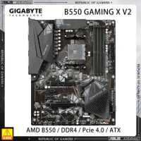 Used For Gigabyte B550 GAMING X V2 Motherboard 4 x DDR4 Max Memory 128GB AMD AM4 B550 slot support Ryzen 3 5 7 5000 5600 5800X