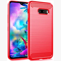 Soft TPU Phone Case For LG G8X,LG V50S Shockproof Silicone Rugged Bumper Carbon Cover Case LG V50S Thinq,LG G8X Thinq
