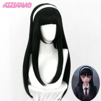 Kawakami Tomie Cosplay Identity V Cosplay Yidhra Long Straight Black Wig Cosplay Anime Cosplay Heat Resistant Synthetic Wigs