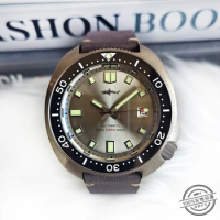 Heimdallr Official Store Titanium Material Tuna Abalone Business Automatic Mechanical Waterproof Watch Super Bright C3 Glow NH35