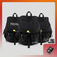 Prodigo - Tas Ransel Noken I Backpack Hitam Pria I Tas Ransel Pria Wanita I Daily Bag Hitam Terbaru 