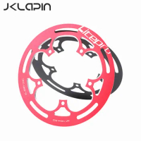 JKLapin Litepro Folding Bike Chainwheel-Protector Crankset Aluminum Alloy Bicycle Single Disc Chainring 50 52 53 54T Sprocket