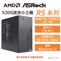 【hd數位3c】華擎DeskMini X300 AMD R5系列迷你小主機(R5 5500GT/1TB/8GB*2)【下標前請先詢問 有無庫存】