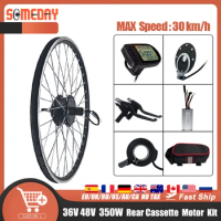 Electric Bicycle Conversion Kit 36V48V 350W Rear Cassette Hub motor Wheel Set For Ebike Conversion Kit Bicicleta Electrica