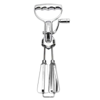 Hand Egg Beater, Stainless Steel Hand Whip Whisk Egg Beater Mixer for Kitchen Baking Manual Hand Mixer