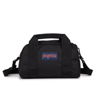 【JANSPORT】WEEKENDER MINI DUFFEL 校園系列手提斜背兩用迷你包(經典黑)