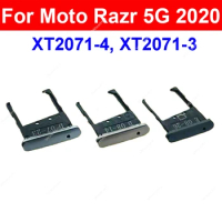 Sim Card Slot For Motorola MOTO Razr 5G 2020 XT2071 SIM Card Tray Holder Sim Card Slot Card Reader Adapter Replacement Parts