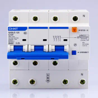 CHNT CHINT NXBLE-125 63A 80A 100A 125A 3P+N RCBO Residual Current Operated Circuit Breaker