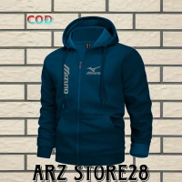 Áo khoác có khóa kéo Mizuno Kirka đen - Áo hoodie/áo khoác có khóa kéo chất lượng cao cho nam và nữ 