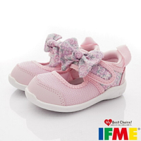 ★IFME日本健康機能童鞋-透氣休閒鞋水涼鞋款IF20-130501粉花(寶寶段)