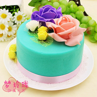 夢玲瓏6寸仿真婚慶生日蛋糕模型水果花朵蛋糕道具