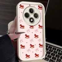 Sarung Telefon Ikatan Simpul Kuda Goyang, Warna Merah Tahun Baru, Serasi dengan OPPO Findx8, Reno12F