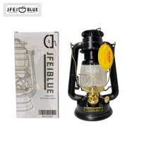 JFEIBLUE Kerosene Lamp, Oil Lamps,Military Wind Fuel Lamp, Portable Lighting Lamp, Outdoor Camping Lamp, Black gold lamp