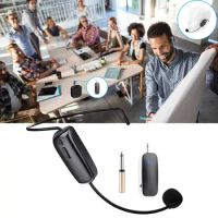 UHF Wireless Microphone Wireless Microphone Headset UHF LittleBee Amplifier Handheld Loudspeaker Set For Karaoke Speaker