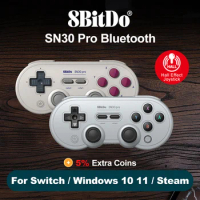 8Bitdo SN30 Pro Bluetooth Controller Gamepad for Nintendo Switch PC Windows 10 11 Steam Deck Android iOS with Hall Effect