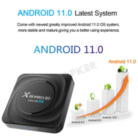 X88 Pro 20 TV Box Android 11 Rockchip RK3566 8GB RAM 128GB ROM Smart TV Box 8K 2.4G 5.8G WIFI Google Voice Control Set Top Box
