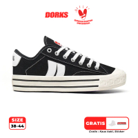 Diskon Dorks - Metro Low Black Sepatu Sneakers Casual Pria Wanita