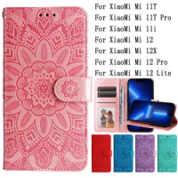 Sunjolly Mobile Phone Cases Covers for XiaoMi Mi 11T 11i 12 12X Pro Lite Case Cover coque Flip Wallet for XiaoMi Mi 12 Lite Case