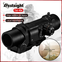 Tactical Rifle Scope Quick Detachable 1X-4X Adjustable Dual Role Sight For Hunting Scopes Airsoft Gun Hunting