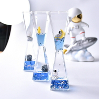 宇航員擺件油滴液體沙漏計時器創意太空人系列禮物兒童流沙解壓水