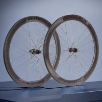 ELITE Carbon Bike Wheels 700c Wheelset Fiber Hub Road Wheelsets Disc Brake Matte Glossy Rim30mm 38mm 45mm Bike Accessories