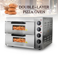 ITOP Pizza Oven 20L Commercial Electric Convection Table Oven Double Layer Stainless Steel Bread Baking Machine 3000W 220V