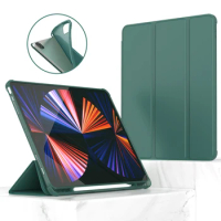 For iPad Pro 12 9 Case 2021 2020 2018, Smart Cover Funda For iPad Pro 12 9 Case With Pencil Holder