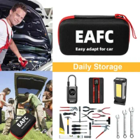 Hard EVA Storage Box Zipper Bag Car Battery Starter Accessories Storage Case For Car Air Pump Jump Starter Power Bank Storage