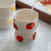 手繪果汁牛奶杯陶瓷個人杯日式創意主人杯水杯茶杯家用飲料奶茶杯