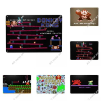 Vintage Arcade Donkey Kong Video Game Metal Sign Personalized FC Console Tin Plaque Cafe Wall Bar Decor Decorative Art posters