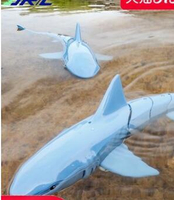 遙控鯊魚鱷魚兒童玩具船可下水網紅鯊魚玩具電動仿真男孩動物假魚