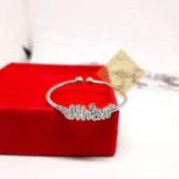 Gelang Monel Custom Nama, Untuk Bayi & Balita