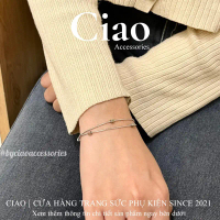 [HOẢ TỐC 1H] Vòng tay/ Lắc tay titan không gỉ thiết kế tinh tế mã 100 Ciao accessories