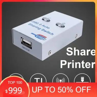 Temukan Auto Switch Usb Printer 2 Port Sharing Switcher USB 2.0 Printer Kable Manual Otomatis