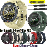 Silicone Smart Watch Band for Huami Amazfit T-Rex/T-Rex PRO Bracelet accessories Wrist for Amazfit T-Rex A1918 Strap Repalcement