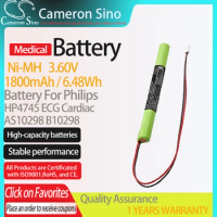 CameronSino Battery for Philips HP4745 ECG Cardiac fits Philips AS10298 B10298 Medical Replacement battery 1800mAh/6.48Wh 3.60V