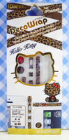 【震撼精品百貨】Hello Kitty 凱蒂貓~KITTY貼紙-螢幕貼紙-IPHONE5邊貼+按鍵貼-豹紋