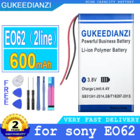 600mAh GUKEEDIANZI Battery 342243 (2line) for sony EO62 music player Big Power bateria