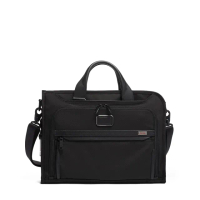 【TUMI】Alpha 彈道尼龍輕巧商務公事包 - 黑(TUMI 官方旗艦店)