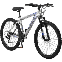 Adult Hardtail Mountain Bike, 26-Inch Wheels, 21-Speed Twist Shifters, 17-Inch Lightweight Aluminum Frame