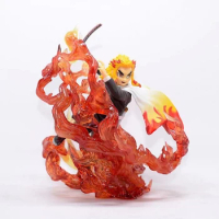 18cm Demon Slayer Anime Figure Rengoku Kyoujurou PVC Action Figure Kimetsu No Yaiba Figurine Rengoku Kyoujurou Toys