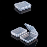 2pcs/lot Transparent for IQOS Storage Box Masks Cotton Swab Box Medicine Box Plastic Portable Storage Dustproof Case