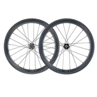 Small 20 inch Folding Bike Carbon Wheelset Disc Brake 42mm Clincher Wheels Tubeless Folding Bike 451 Wheel