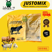 JUSTOMIX Premix Lengkap Mineral dan Multivitamin Sapi Kambing Domba