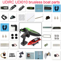 UDIRC UDI010 brushless RC boat Parts:Propeller brushless motor servo Receiver ESC charger Pull rod Water jet Navigation rudder