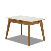 【ASSARI】布倫特拉合實木餐桌(寬110~135x深70x高76cm)