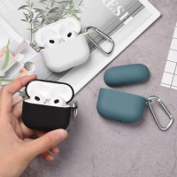 Silicone Earphone Cases For Airpods 3rd gen Cover Headphones Accessories Protective Box For Apple Airpods 3 Case Bag With Hook