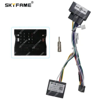 SKYFAME Car Wiring Harness Adapter Canbus Box Decoder Android Power Cable For Ford Mondeo Focus C-MAX Fiesta FORD-RZ-09 RZ-DF10