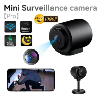 Wireless Cctv Camera 1080P Wifi, Small Size, High Resolution, Can See in the Dark, Wide-Angle Micro 